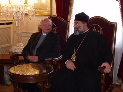 Patriarch Mesrob von İstanbul mit Dr. Albert Rauch